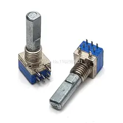 2 Piece Walkie Talkie Repair Accessories 6 Feet Channel Switch Potentiometer 16 Position Channel Encoding Switch D Shaft 18MM