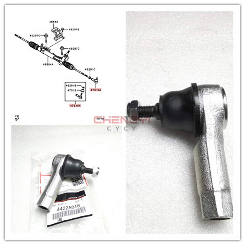 Steering Gear Tie Rod Outer Ball Joint For Outlander CW4W CW5W CW6W GF7W GF8W ASX GA1W GA2W GA9W 4422A018 4422A052