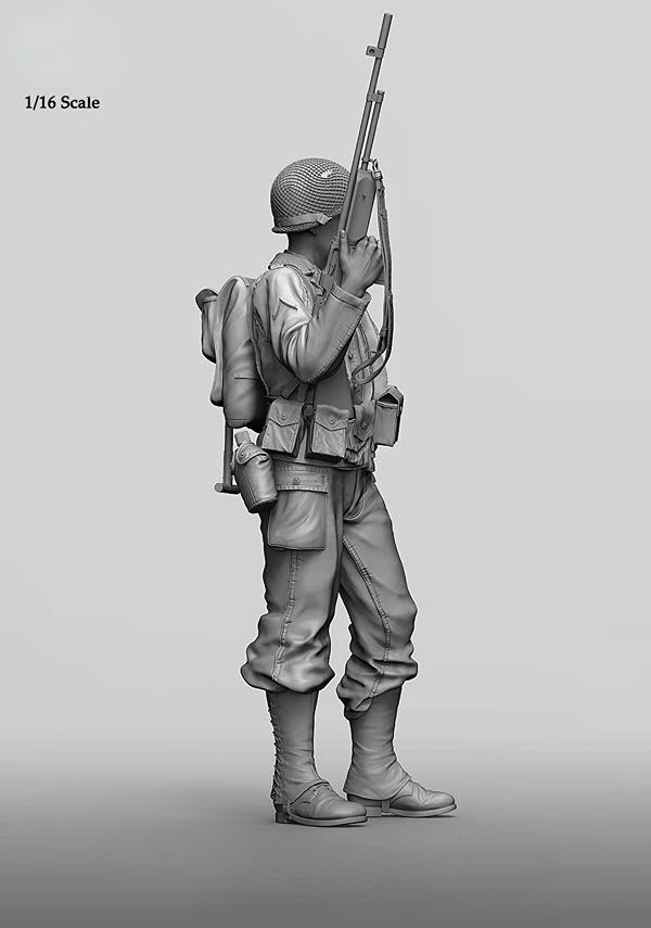 1/16 Scale Die-cast Resin Figure Model Assembling Kit Resin Mannequin Toy Soldier Unpainted