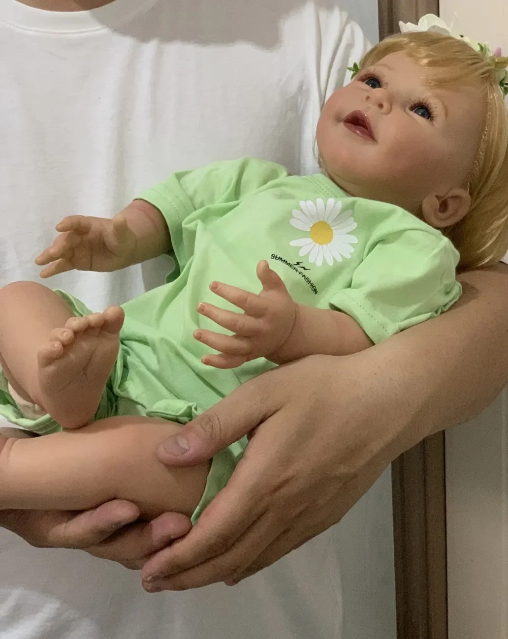 Bz人形-リアルなソフトシリコン生まれ変わった赤ちゃん人形、女の子のためのかわいいプレイハウスおもちゃ、手描きの3D肌、目に見えないベビードール55 cm