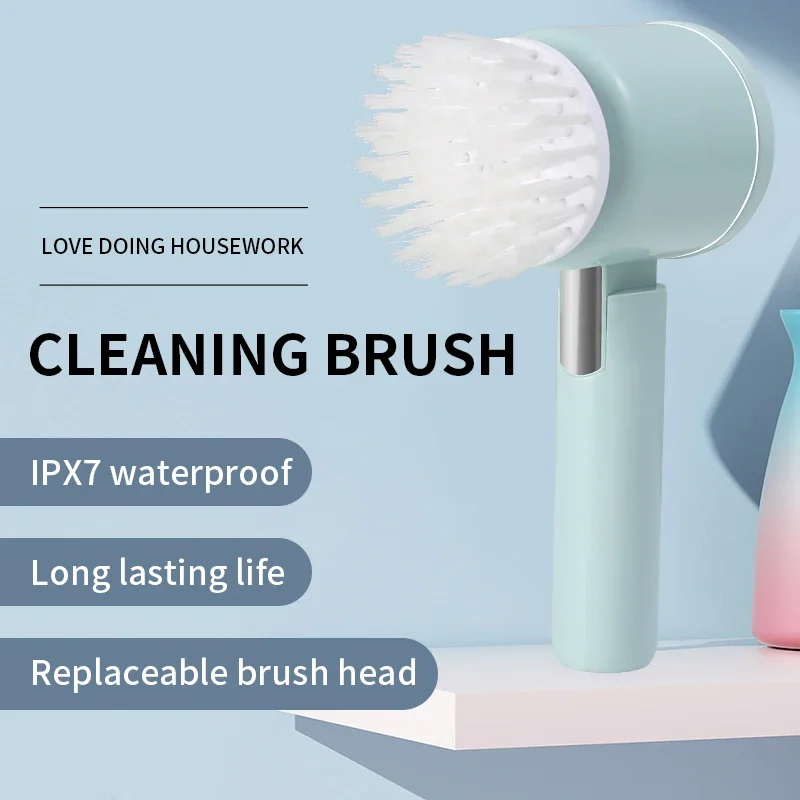 Wireless Handheld Electric dishwasher Kitchen Rechargeable Electric Cleaning Brush Bathroom Tile Professional cleaning Machine image 4