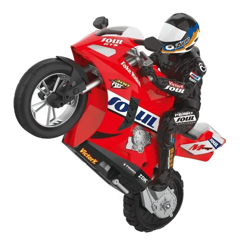 HC-802 RC Motorcycle Self-Balancing 6 Axis of Gyroscope Stunt Racing Motorcycle Plastic RTR High Speed 20km/h 360 Degree Drift