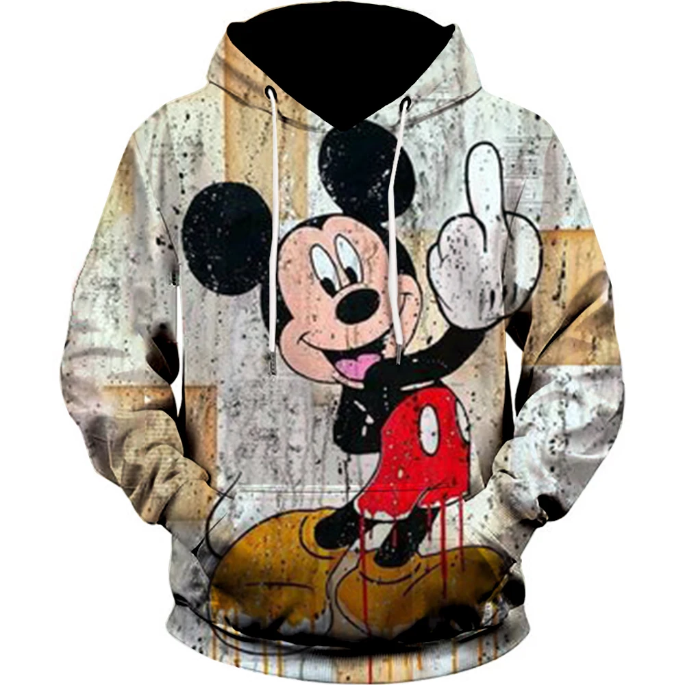 

Disney Minnie Mouse Sweatshirt Women's Spring Fashion Boy Girl Anime Hoodies 3D Printed Autumn Casual Hoodie