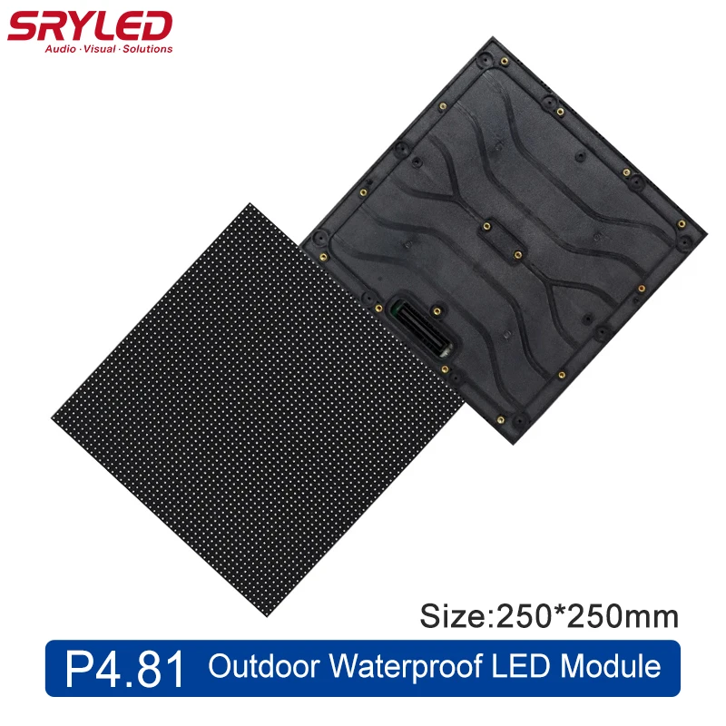 

LED Screen Outdoor P4.81 250×250mm RGB SMD1921 Waterproof IP65 High Brightness For Shopping Mall Advertising Backdrop LED Matrix