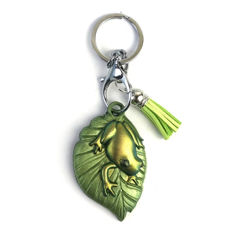 Leaf Keyring Mould Durable Silicone Mold Keychain Making Mould Convenient Key Chain Ornament Casting Mold R3MC