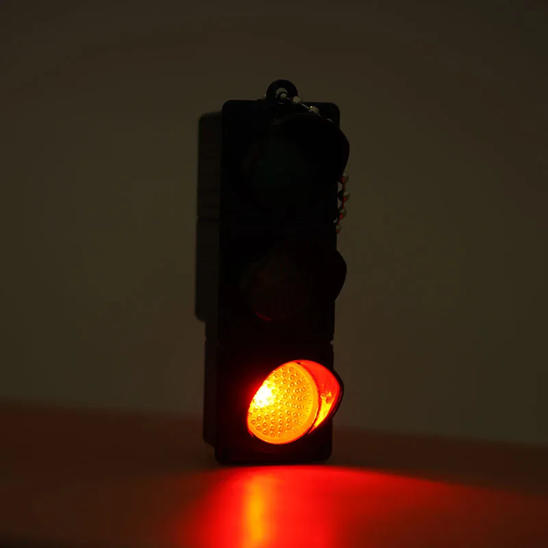 Good Looking Doll House Simulation Traffic Light Model Decoration Children Play House Toy Backpack Pendant