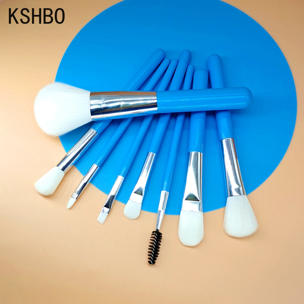 8Pcs Makeup Brushes Set Cosmetic Brush Eyeshadow Eyebrow Eyelash Face Powder Foundation Blush Brush Lips Beauty Make Up Tools