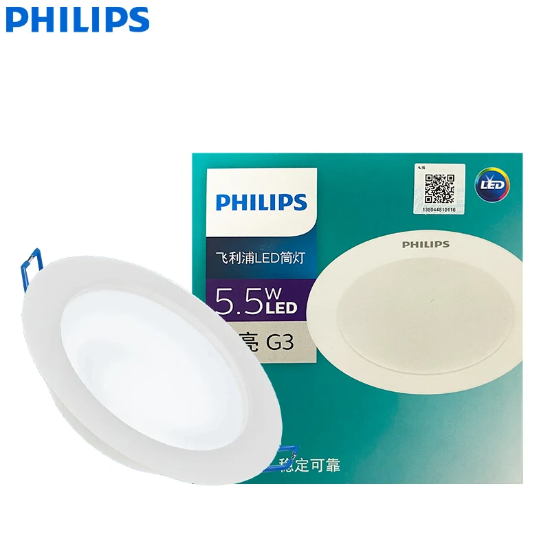 Philips LED 3.5W 5.5W 7W downlight DL168B 3000K 4000K 6500K Recessed Light AC 220V-240V White Spot Light Ceiling Home Lamp