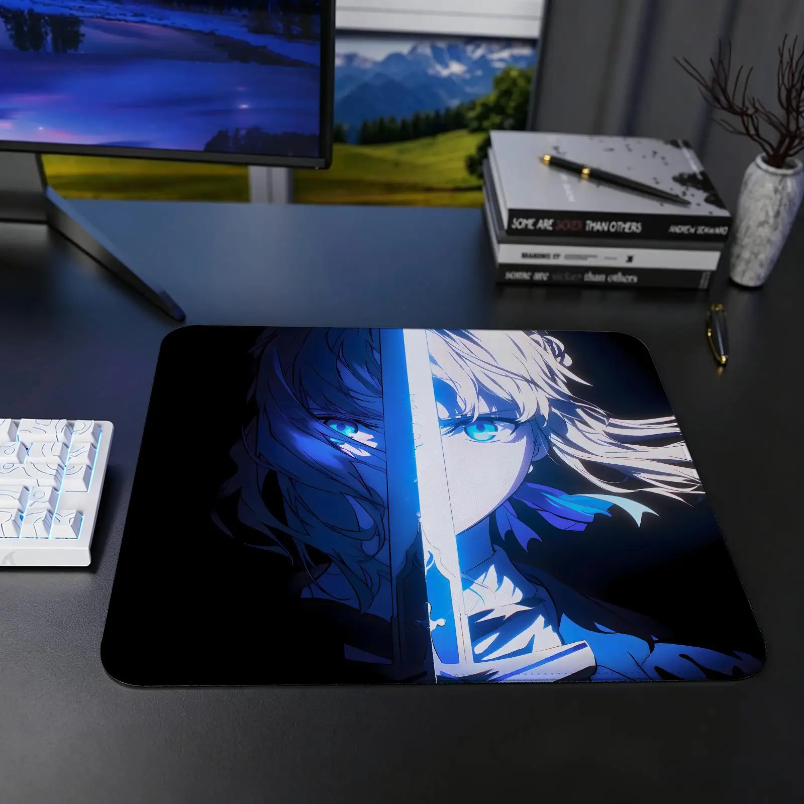 Коврик для мыши FateZero Saber, стандартный игровой коврик для мыши, размеры S/M/L, офисный коврик для мыши, коврик для стола под ноутбук, коврик для мыши с прошитыми краями.