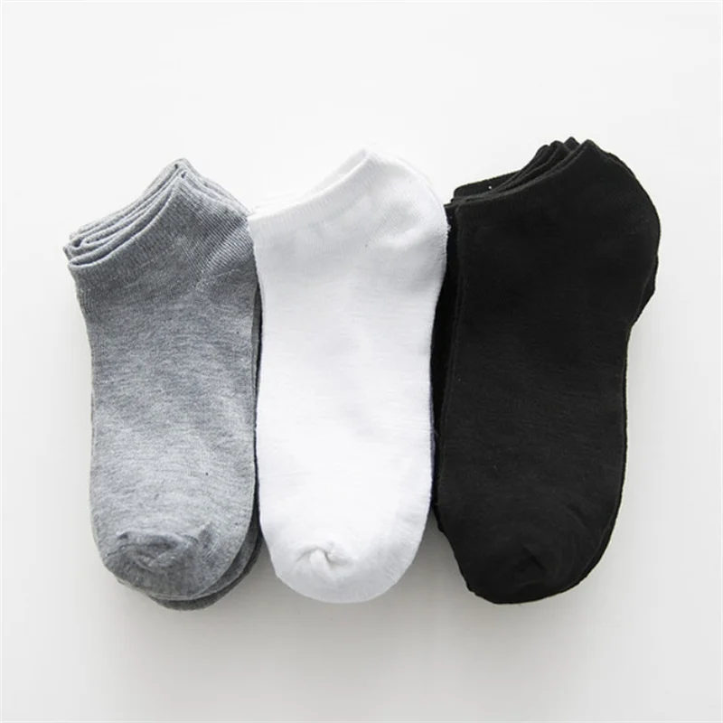 10/50/100 Pairs Women Men Boat Socks Invisible Low Cut Non-slip No-show Ankle Socks Solid Color Casual Breathable Wholesale  ﻿