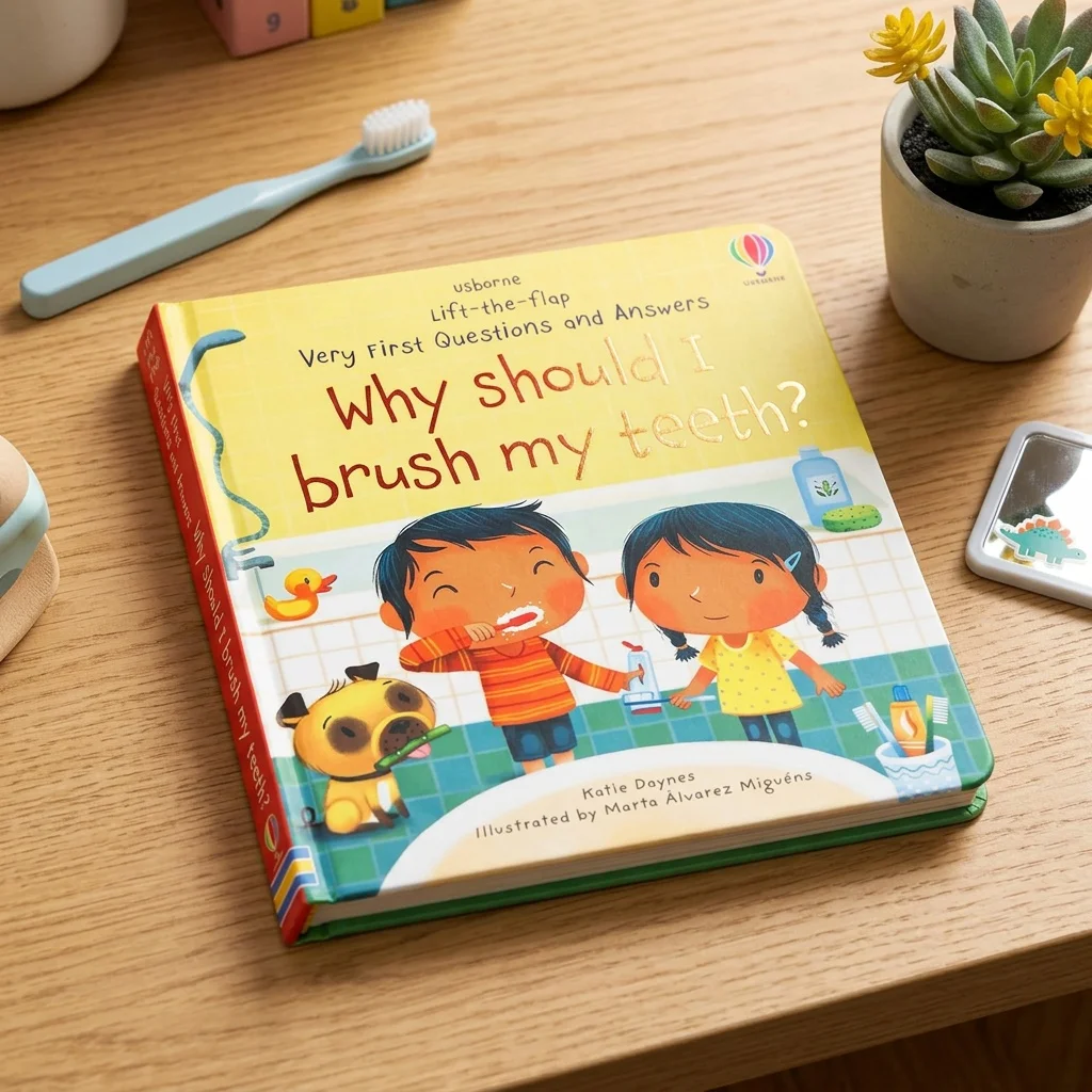 Why should I Brush My Teeth Usborne Lift the flap Activity English Book Montessori Knowledge Learning for Kindergarten Reading
