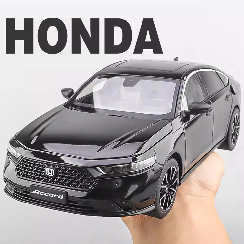 

1:18 HONDA Accord 530Li Car Alloy Miniature Model Toys Diecast Vehices Front Wheel Steering with Sound Light Collection Kid Gift