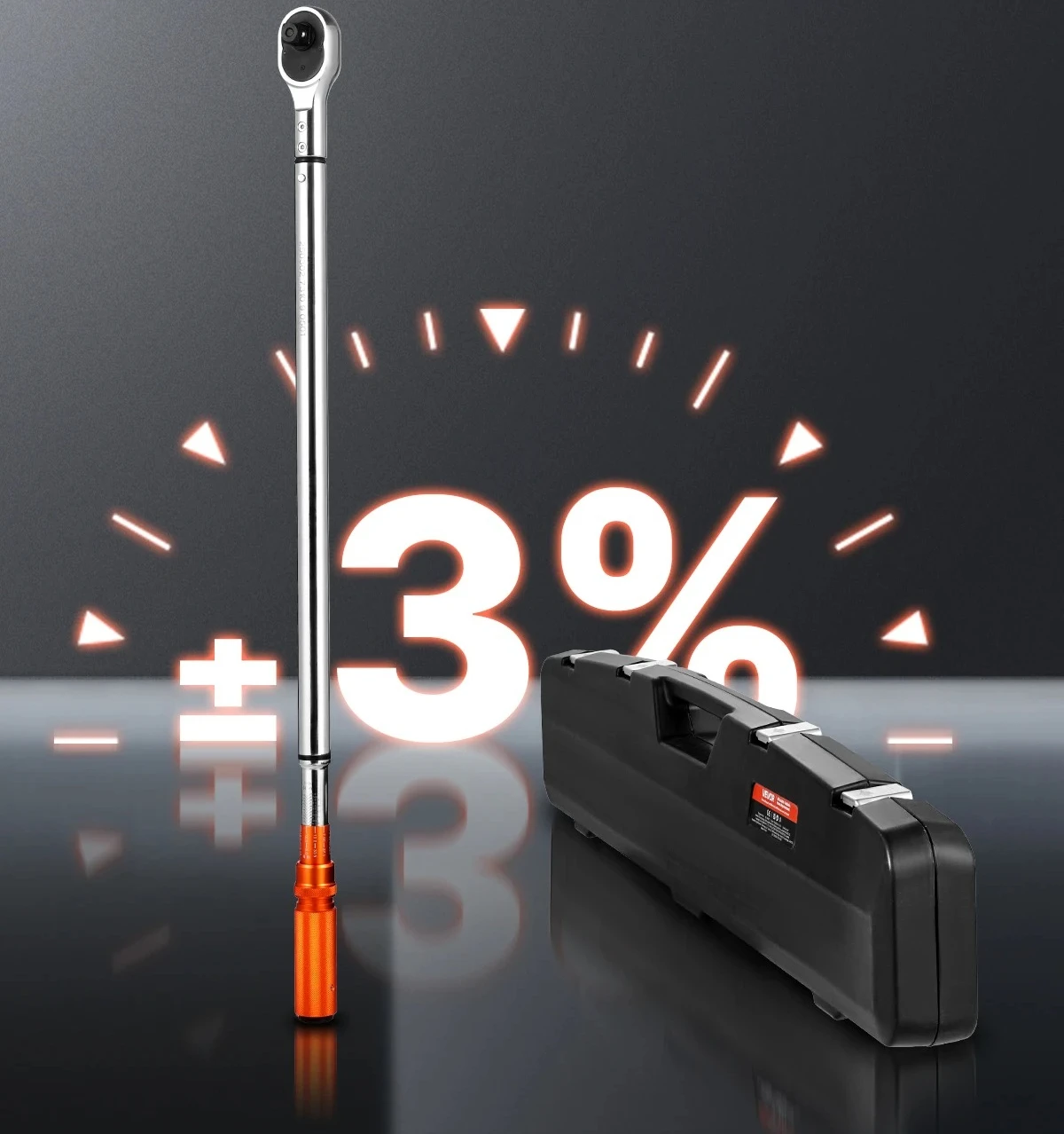 Drive 100-600 lbf-ft Dual-direction Torque Wrench Set Alloy Steel for Automobile Repair 【Hot】 Click Torque Wrench 3/4 Inch