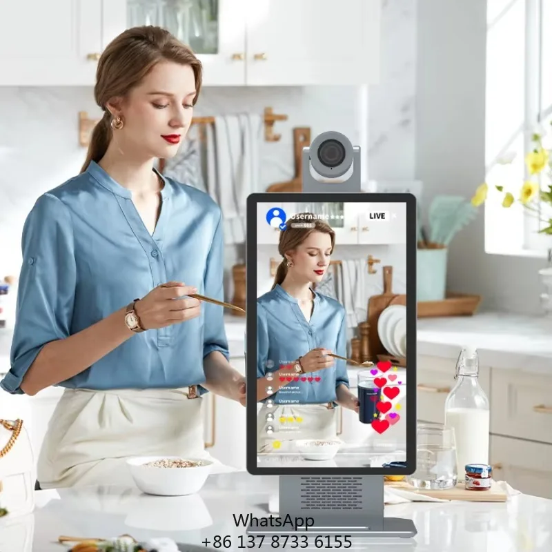 HUSHIDA 15.6 Inch Live Video Broadcast 2k Livestream HD Camera Screen Live Stream Machine