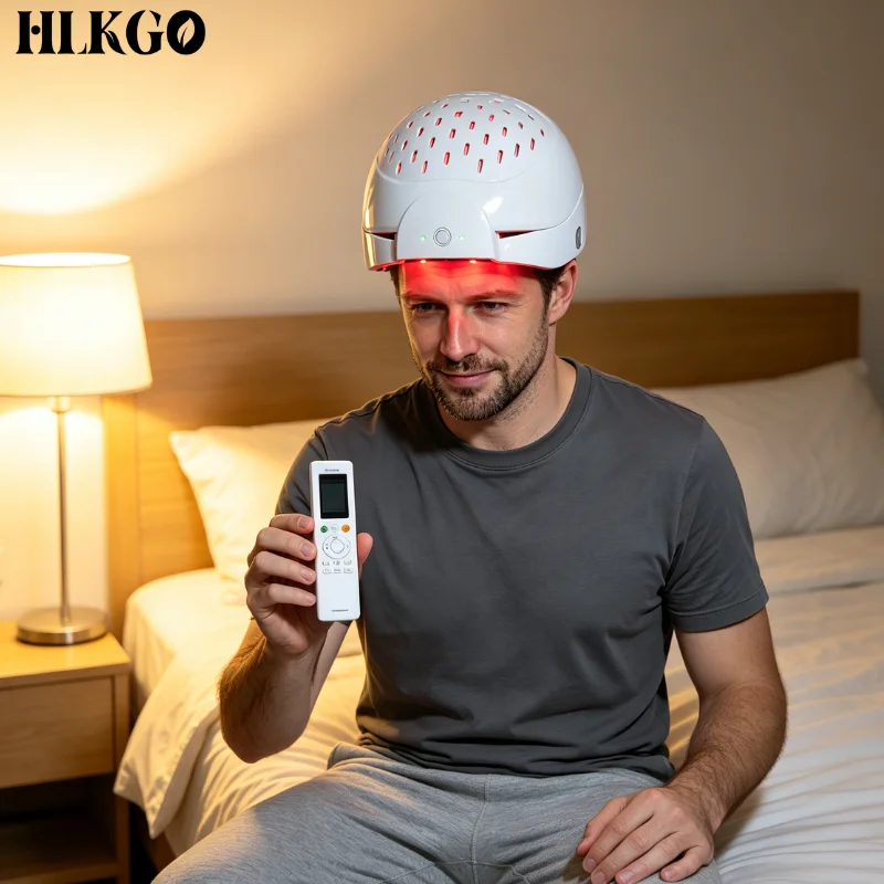 Clinical Grade 448 Diodes 6750mW 650nm 660nm LLLT Hair Growth Laser Helmet Red Light Therapy for Alopecia Thinning Hair
