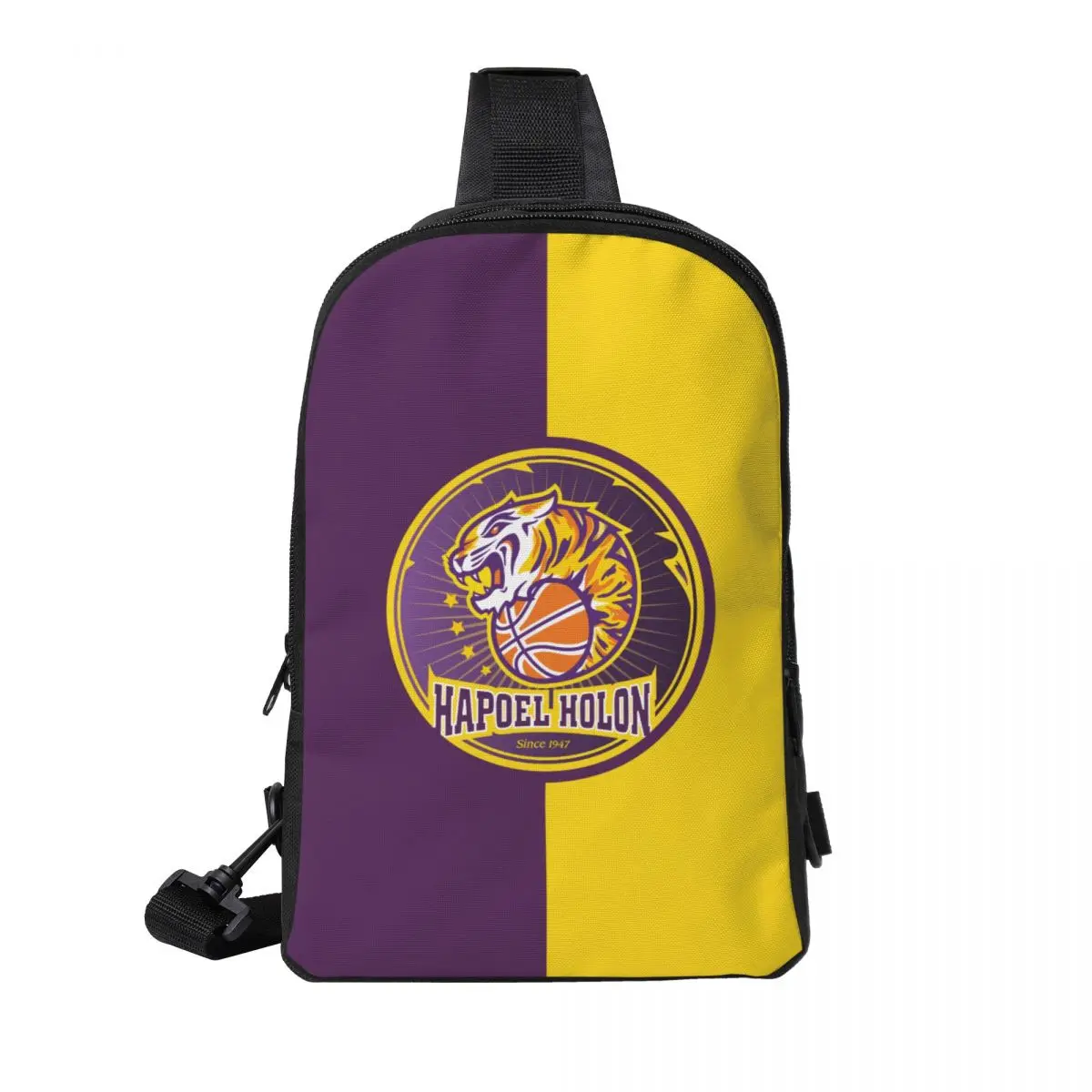 

Hapoel Holon Basketball Crossbody Sling Backpack Shoulder Sling Chest Bag Adjustable Travel Hiking Daypack Outdoor Women & Men