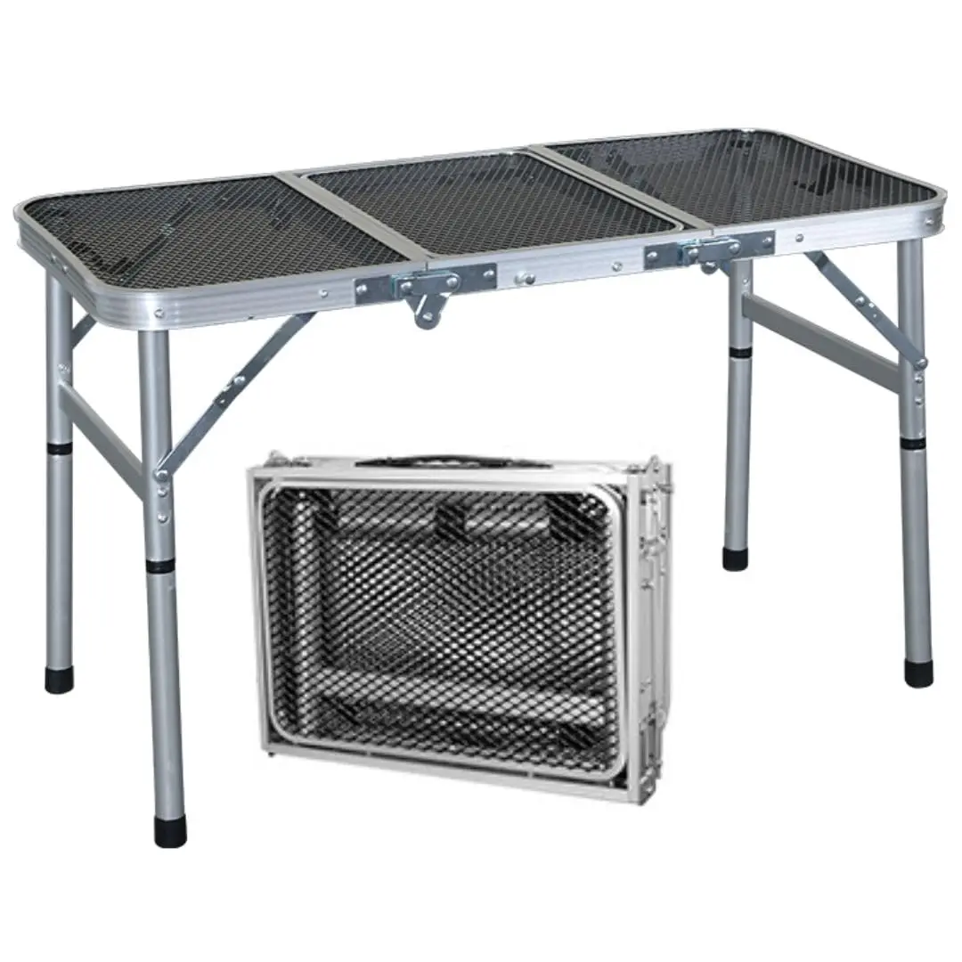 

New Clearance Portable Folding Outdoor Camping Table Adjustable Height Lightweight Small Foldable Table for Picnic, BBQ, Travel