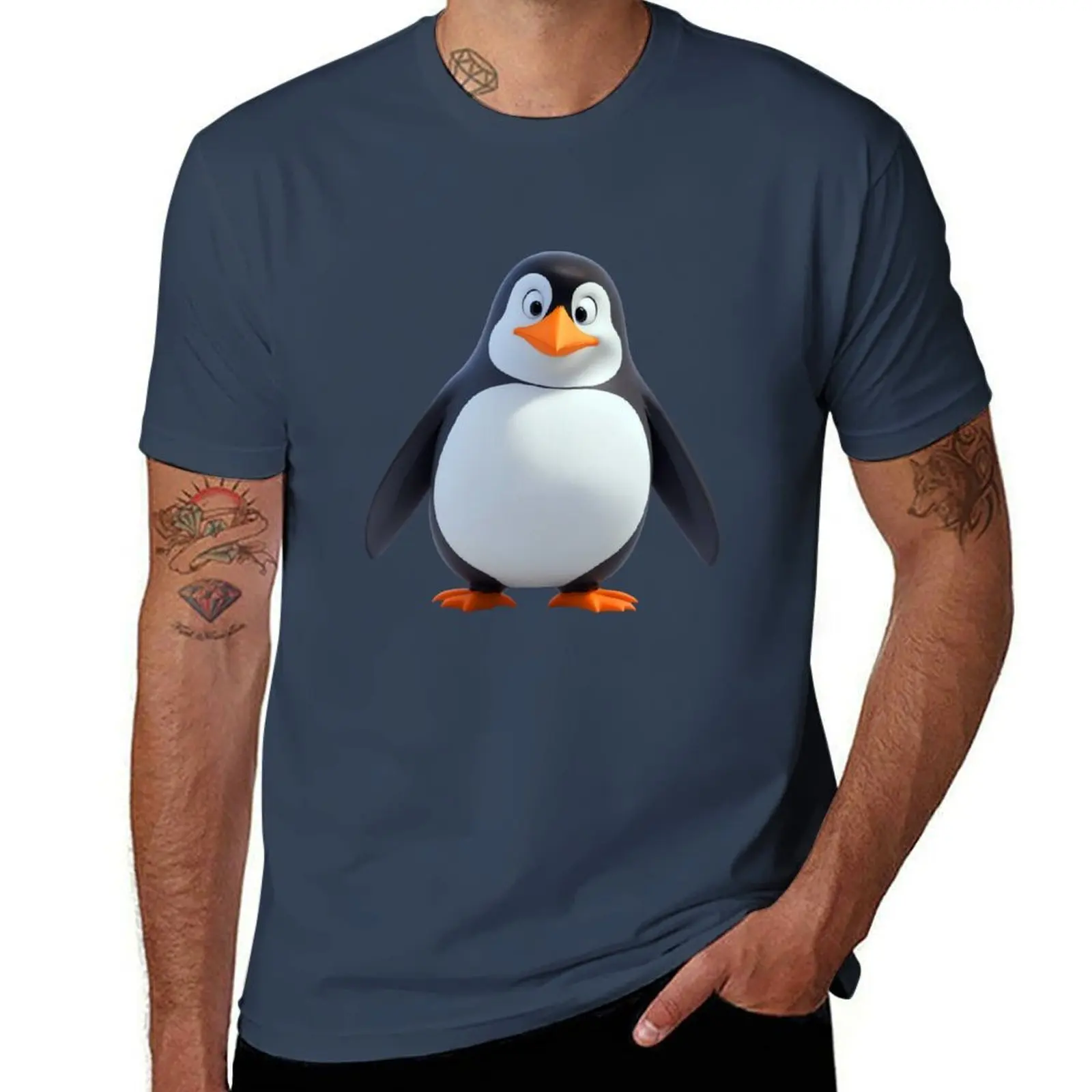 

Cute adorable baby penguin bird winter club antarctic T-Shirt t shirts designer man t shirts for men casual T-Shirt