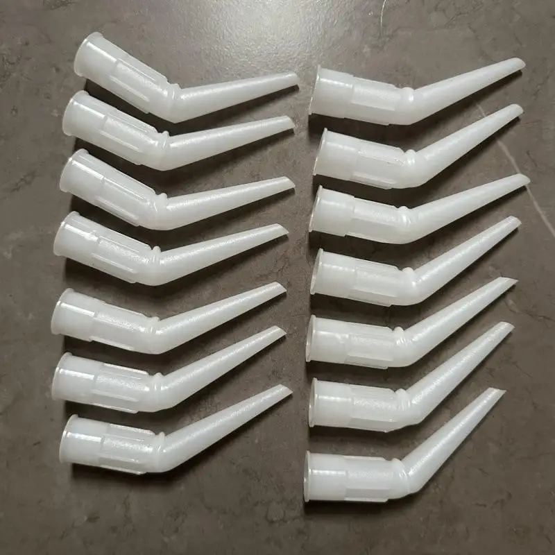 5-100Pcs Plastic Caulk Nozzle Tips Plastic Glass Glue Nozzles Sealant Silicone Caulking White Tips Home Construction Accessorie