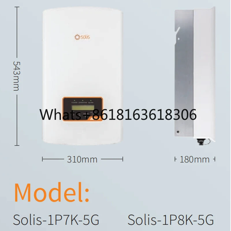 Solis Single Phase Inverter 7KW 8KW 2 MPPT On Grid Solar 