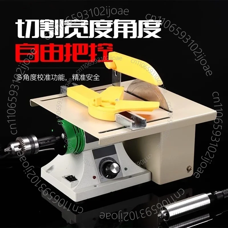 220V Jewelry Stone Grinder, Desktop Electric Polisher, Desktop Lathe Polisher, Adjustable Speed 0-10000RPM, 750W