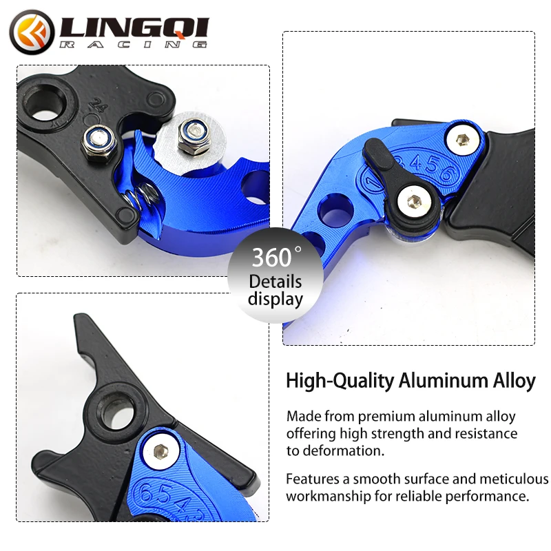 LINGQI Handle Brakes CNC Adjustable Foldable Brake Clutch Lever For Electric Scooter Bike Motorcycle Refit Spare Racing Parts