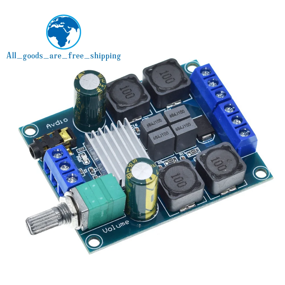 TZT TPA3116 D2 50W x 2 High Power Digital Audio Music Amplifier Board Stereo Amplifier Speaker Amplifiers Board