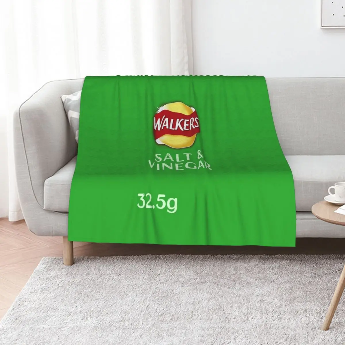 Walkers Salt & Vinegar Crisps design Throw Blanket decorative Flannel Soft Plaid Soft Plush Plaid Sofa Summer Beddings Blankets