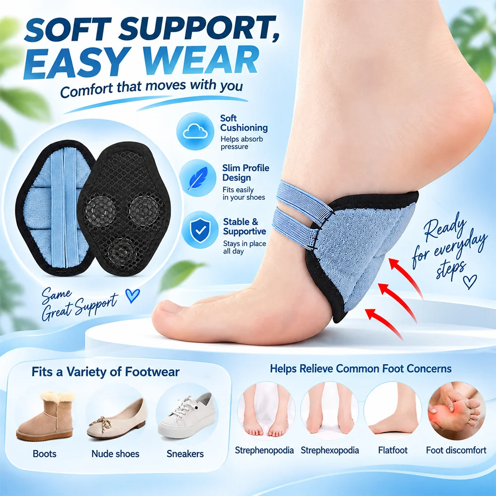 Magnetic Flat Feet Correctors Orthopedic Foot Arch Support Cushions Insoles Plantar Fasciitis Support Bandages Unisex Pads