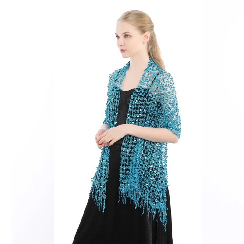 Breathable Woman Summer Shawl with Tassels Trim Outdoor Anti-Uv Large Shawl Dropsale