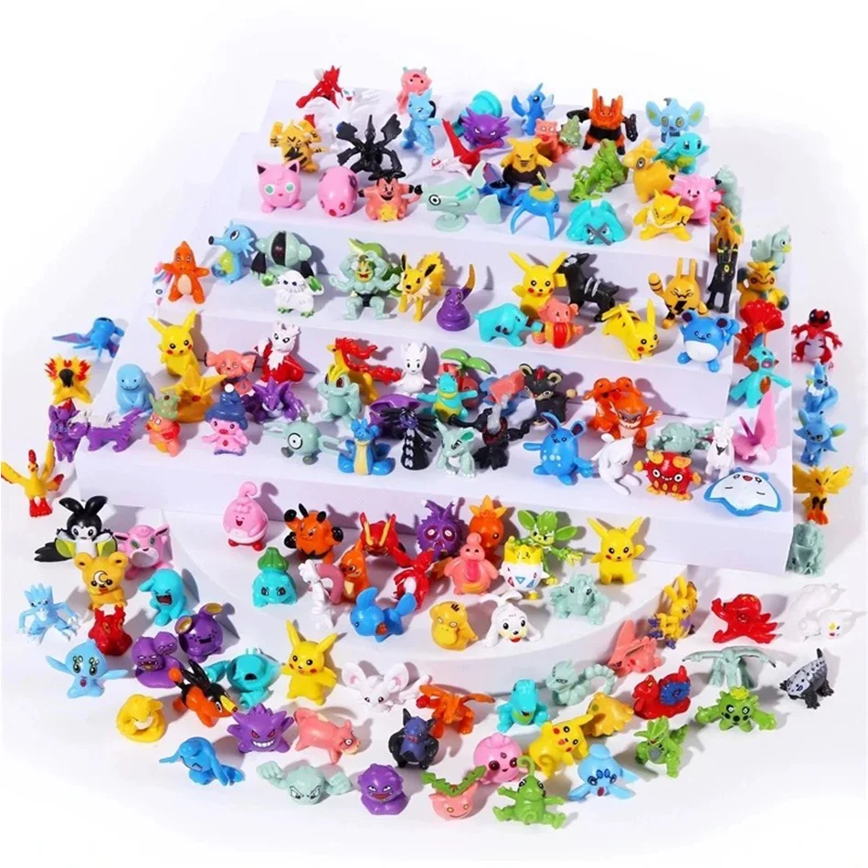 Venda quente 24 pçs conjunto pokemon figura halloween natal calendário do advento presente kawaii pikachu anime figura ação pvc modelo brinquedo do miúdo