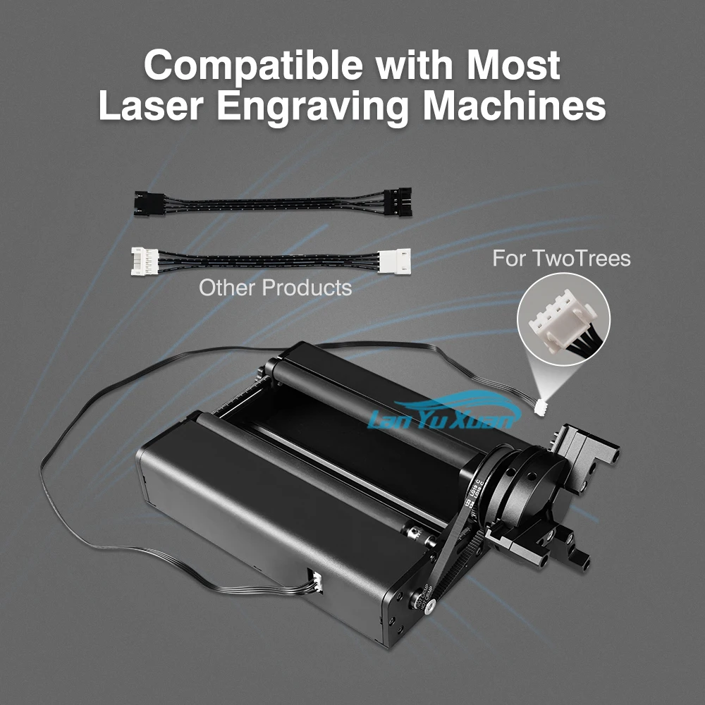 TWOTREES TR2 Pro gli oggetti cilindrici ad asse Y ruotabili a 360 gradi possono modulo rotante per macchina da taglio per incisione Laser