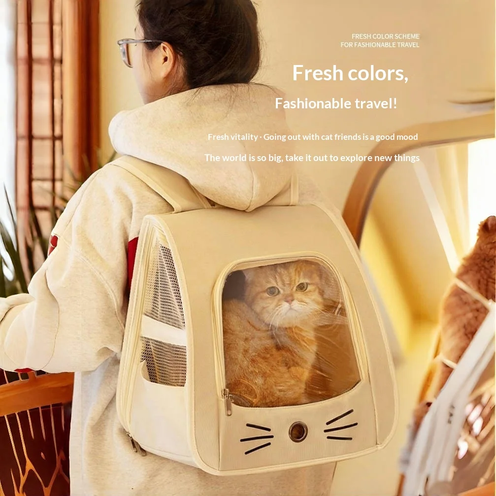 Transportín plegable antirrayas para gato: cápsula calma coche y viaje - imagen 4