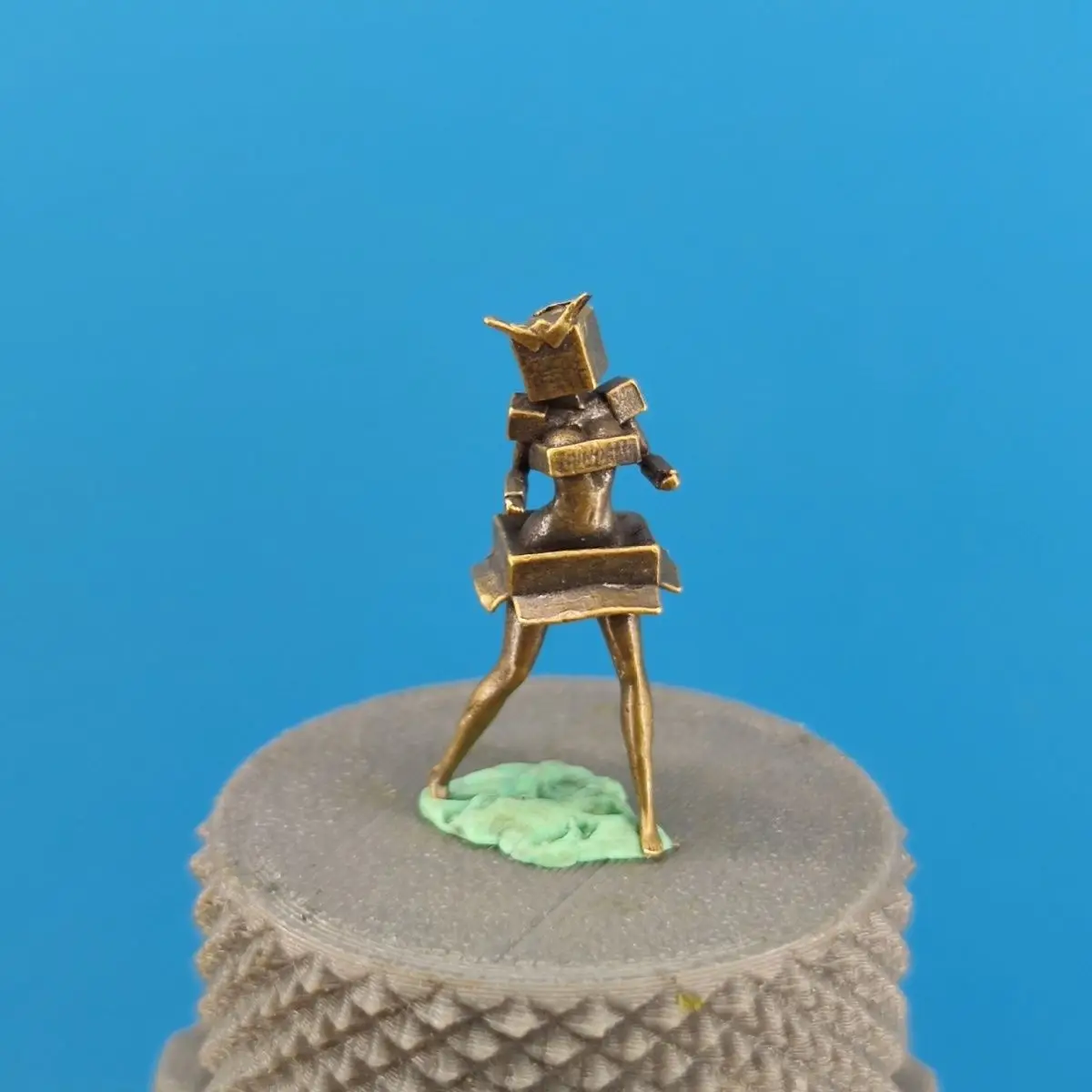 Brass Paper Box Dressed Beautiful Witch Anime Car Model Two-dimensional Beautiful Girl Car Ornament