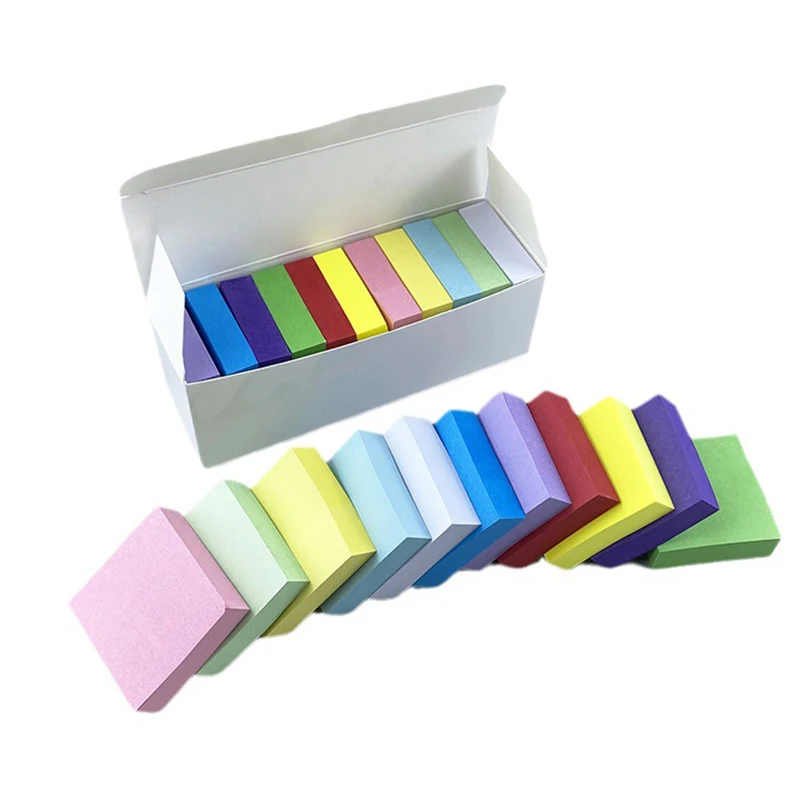 11 لون/صندوق 2025 دفاتر جديدة لوحات مذكرة ملاحظات لاصقة مخطط ملصقات لطلاب المكاتب لوازم مكتبية مدرسية #1