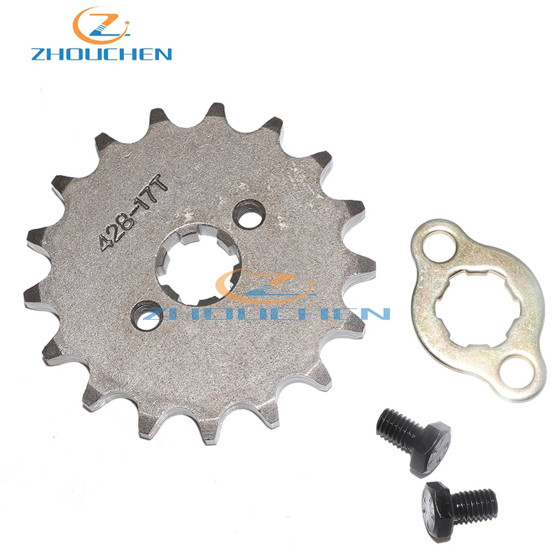 428 17 T Tooth 20mm ID Front Engine Sprocket For 50cc-160cc Orion Apollo Pit Dirt Bike ATV Quad Go Kart Buggy Scooter Motorcycle