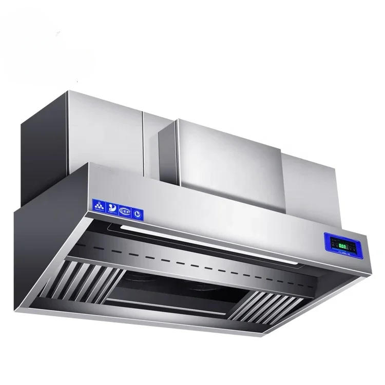 Chefmax Kitchen Equipment Range Fume Purification Range Hood with Lampblack Purification