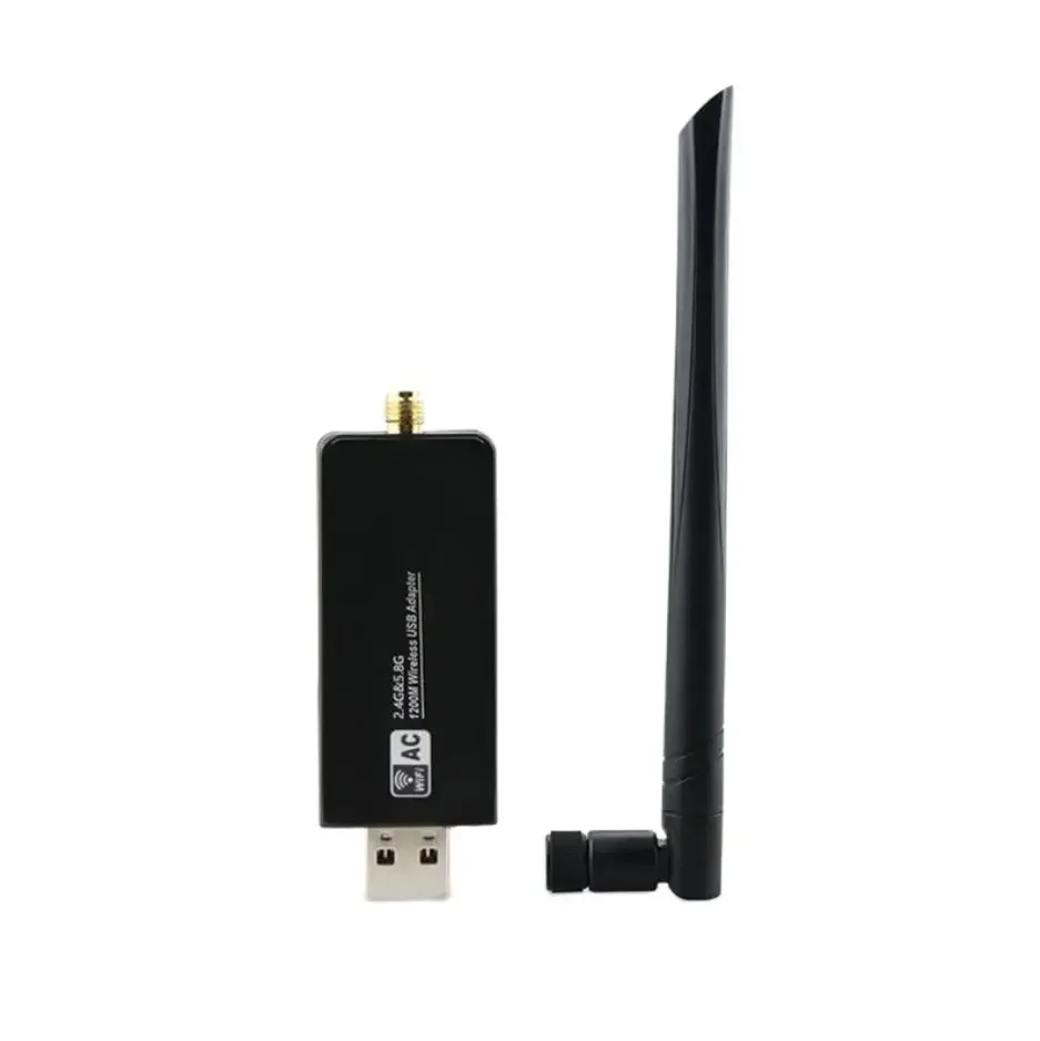 RTL8812AU Chipset 5GHz 1200Mbps WiFi Adapter USB 3.0 Wireless Network Card + 5dbi antenna For Windows 7/8/10/Linux