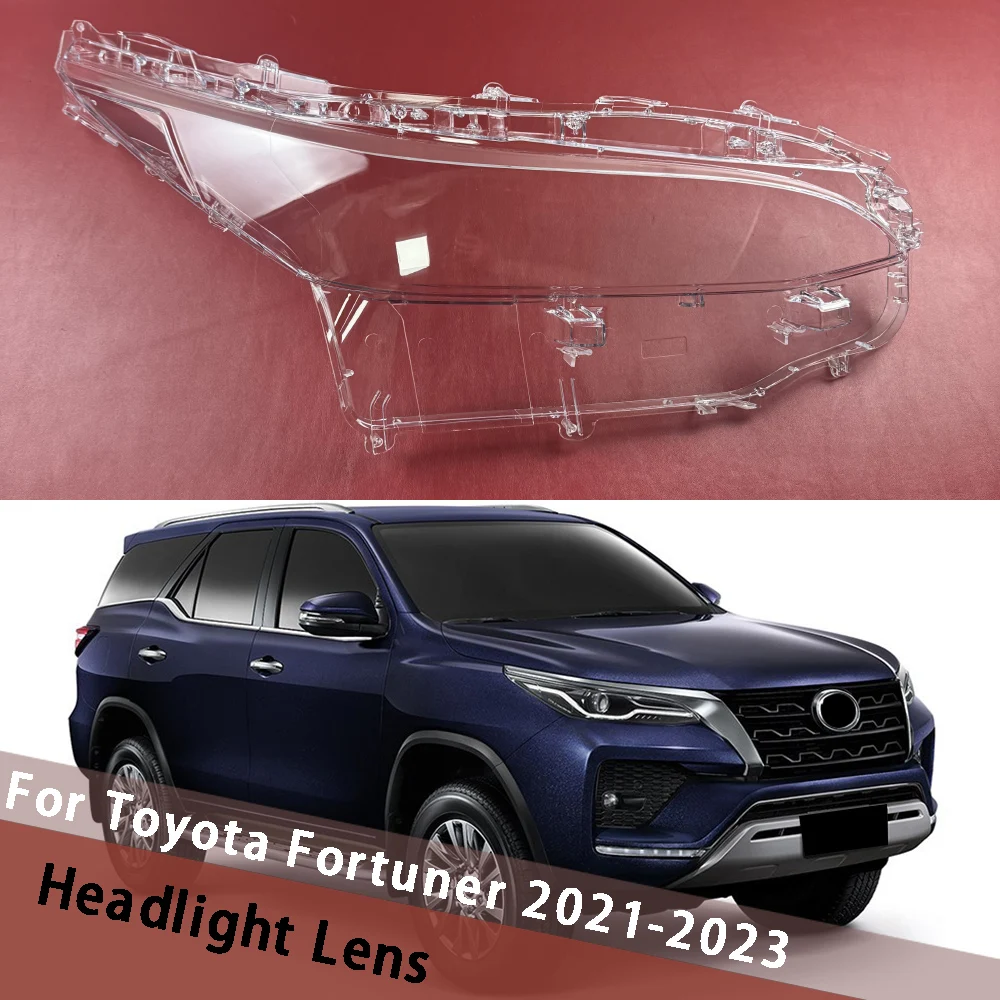 

For Toyota Fortuner 2021 2022 2023 Headlamp Cover Headlight Shell Housing Lamp Lens Plexiglass Replace Original Lampshade