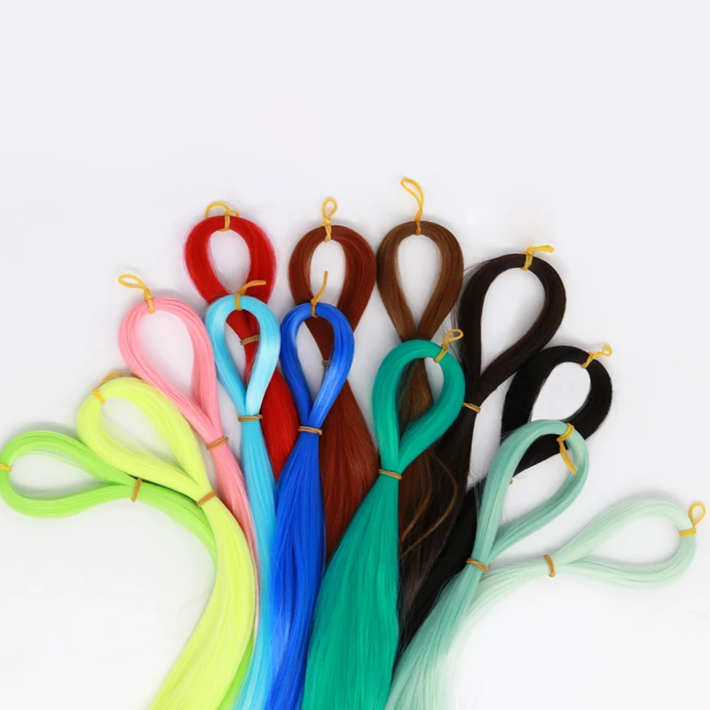 80CM 1/3 1/4 1/6 BJD/SD Doll Hair Accessories Salon Ob Heat Resistant Doll Wig Hair Hand Woven Modified DIY Hair Grafting Hair