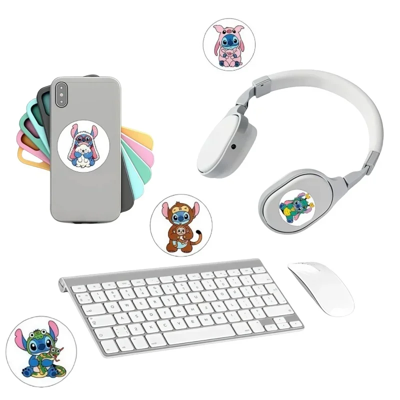 500 adesivi Disney Kawaii Stitch fai da te (12 disegni, circa 2,5 cm) adesivi decorativi per caramelle per feste con etichette sigillo anime