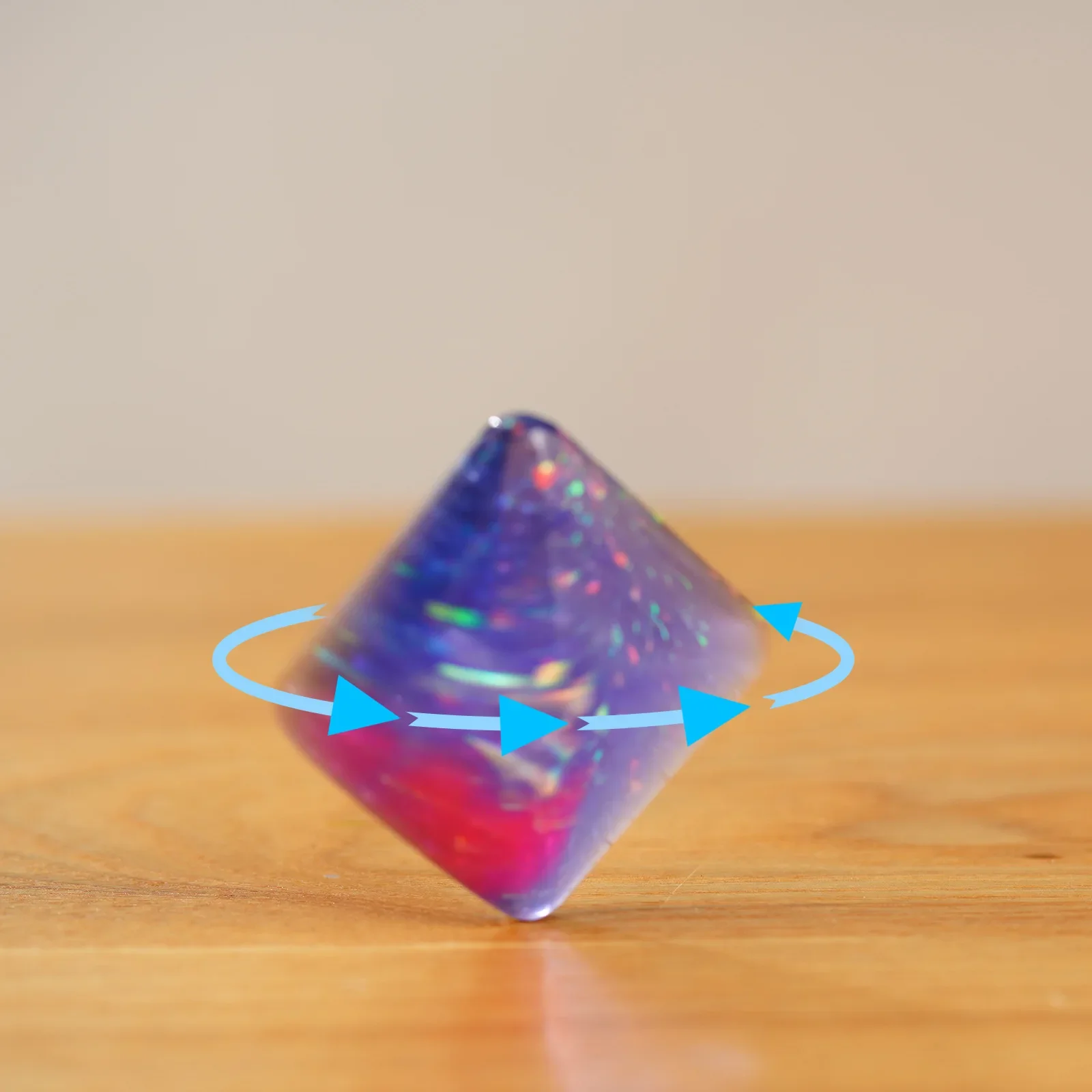 Neue Edelstein zappeln Spinner Flip Square kinetische Energie Fähigkeiten Tisch rotierende Tasche Spielzeug entlasten Stress Büro Kinder Erwachsene