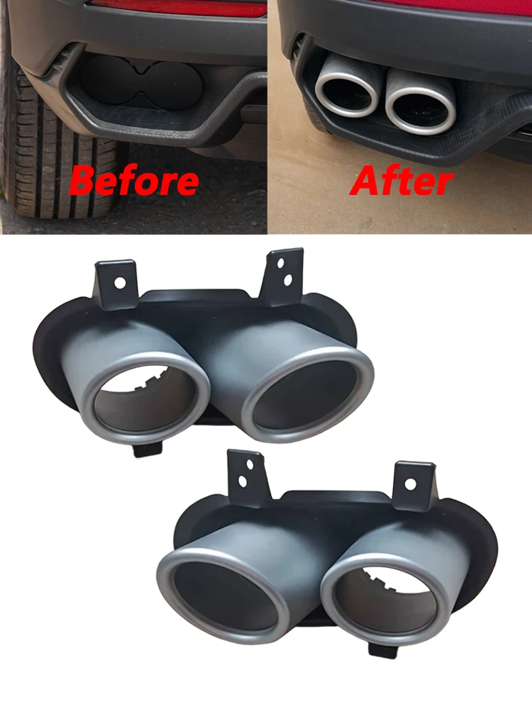 

For Geely Coolray 2024 2025 Tail Throat Rear Bumper Exhaust Pipe Exhaust Hole Decorative Cover