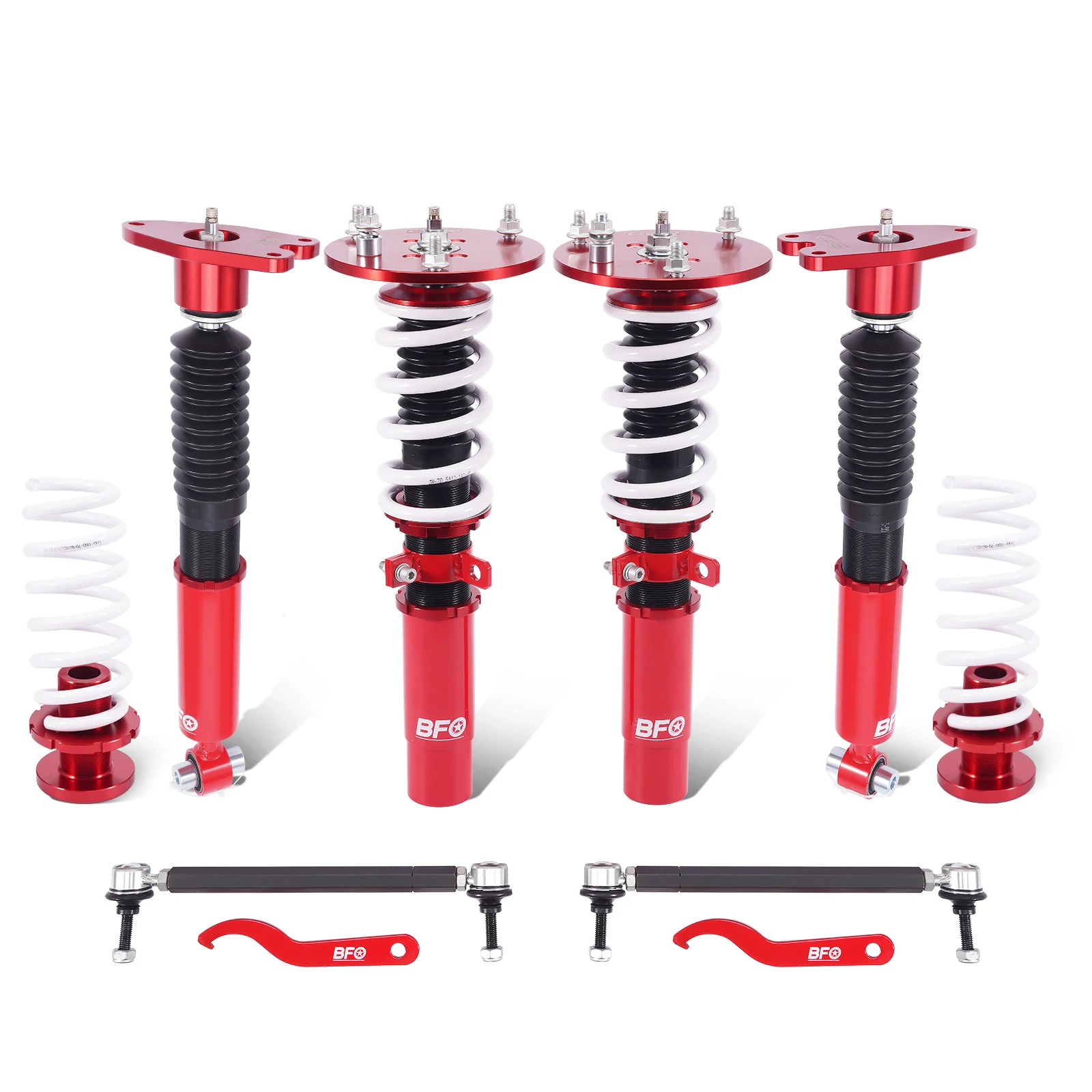 Front & Rear Coilover 24 Way Adjustable Coilovers Suspension Spring Shock Absorber For BMW F20 F21 F22 F30 F32 2011-2019 RWD