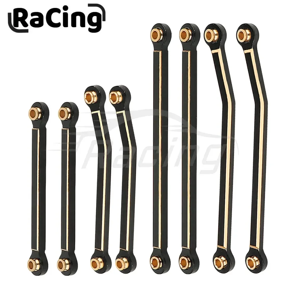 

8pcs TRX4-M Brass Black Coating Car Body Linkage Link Links Set for 1/18 RC Crawler TRX4M Metal Upgrade Parts