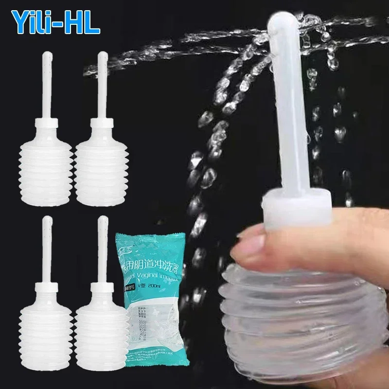 Vaginal Clearner Vagina Irrigator Medical Disposable Retractable Enema Cleaner Anal Washer Syringe 200ml Feminine Hygiene