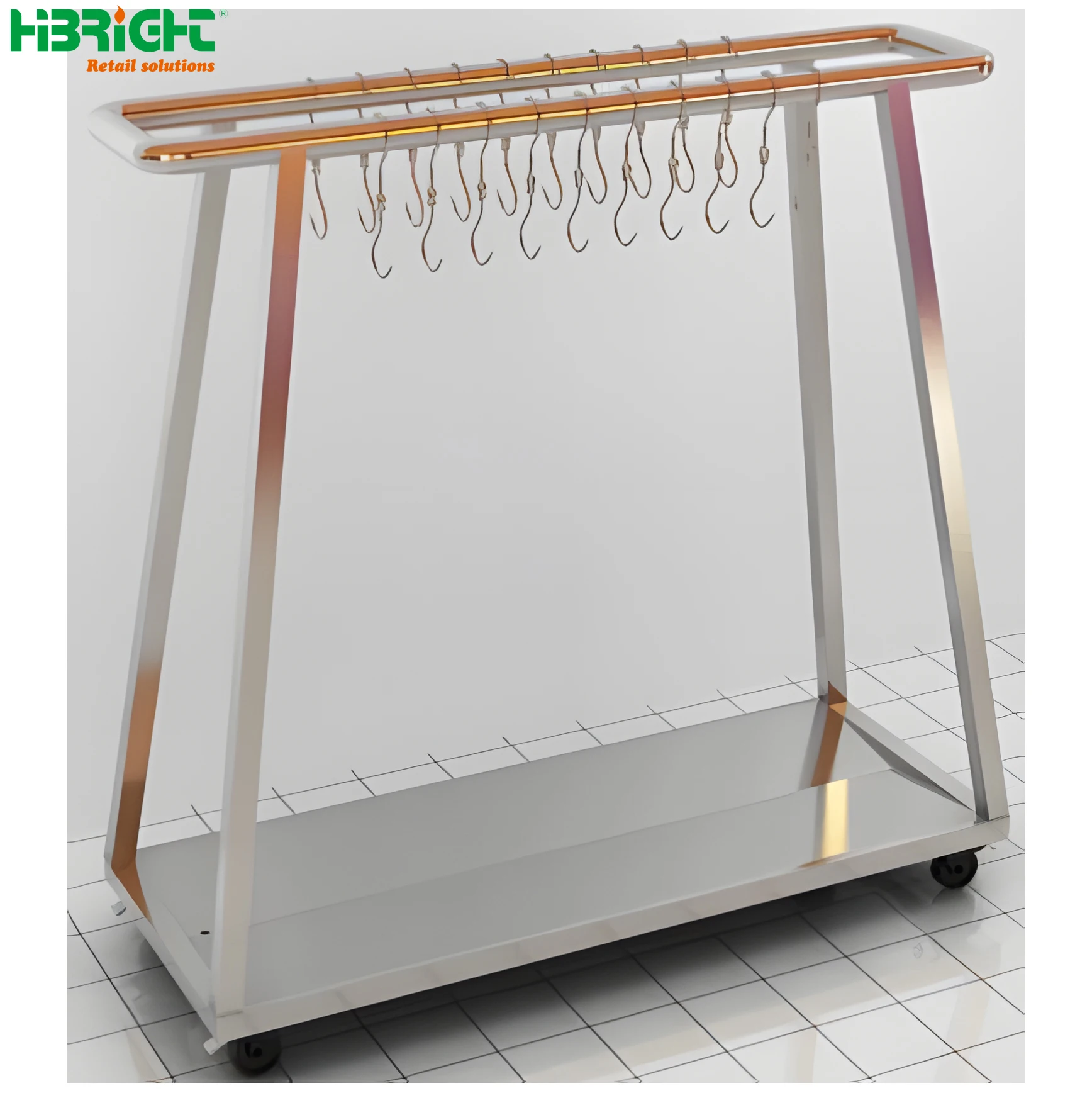 10Pcs Long Pointed S Hooks Rack Butcher Meat Stainless Steel Hanger Rack Kitchen Hooks