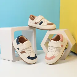 0-5 yıl için yeni bebek ayakkabıları erkek deri yürümeye başlayan yalınayak ayakkabı yumuşak taban açık çocuklar tenis moda küçük kızlar Sneakers