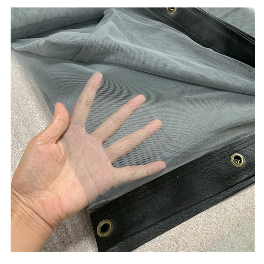 Schermo per proiettore a rete olografica 3D non tensionato, grandi schermi olografici 3D per esterni 10x30 metri