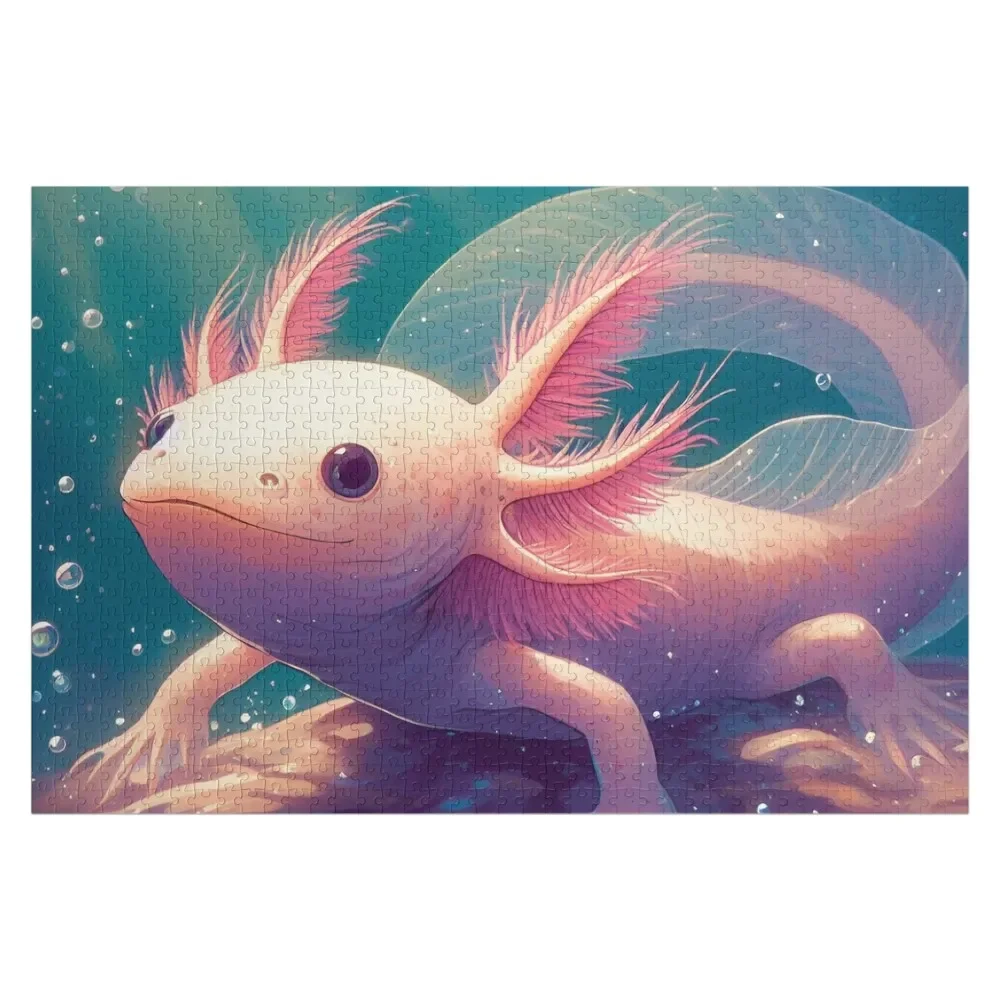 

Axolotl Art #21 Axolotl Lovers Jigsaw Puzzle Wooden Name Personalized Baby Object Christmas Gifts Puzzle
